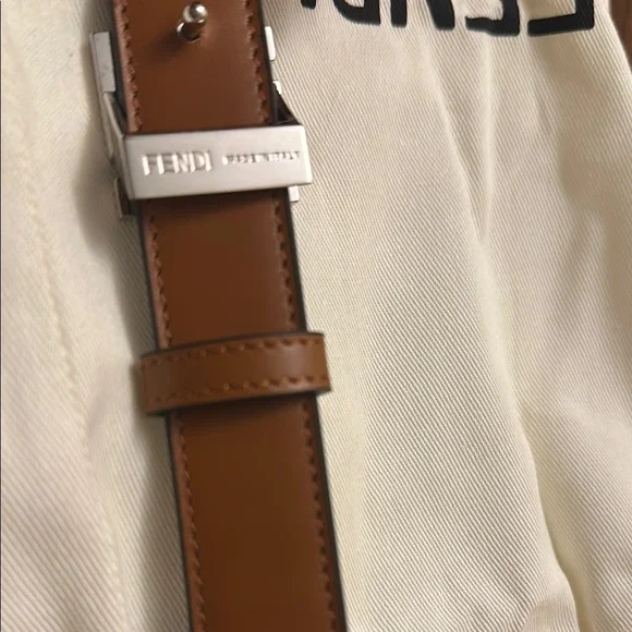 Fendi Brown Leather Belt